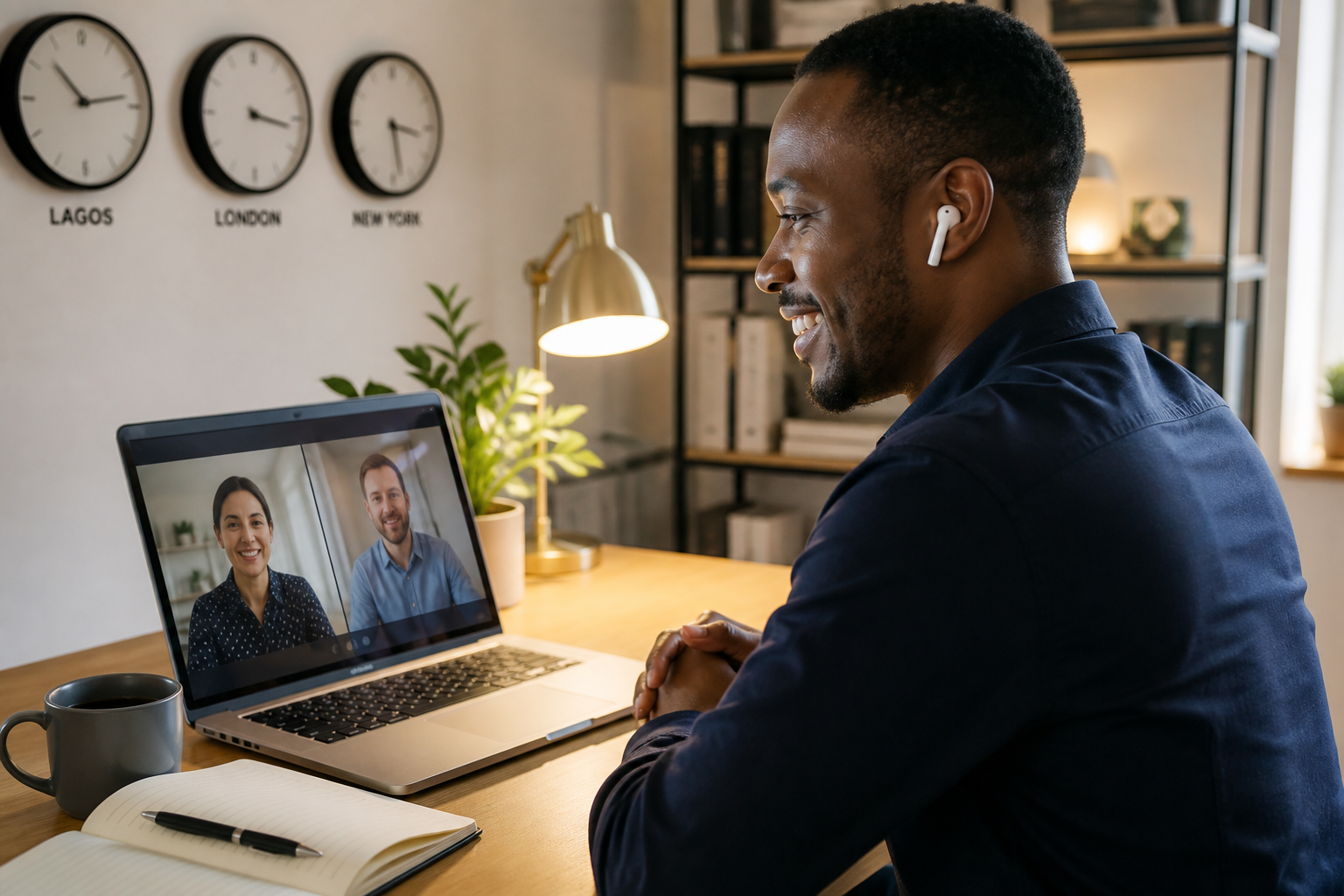 A newly hired professional joining a global team